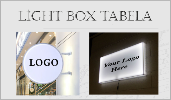 İstanbul Light Box Tabela Yapımı LightBox Tabela Firması